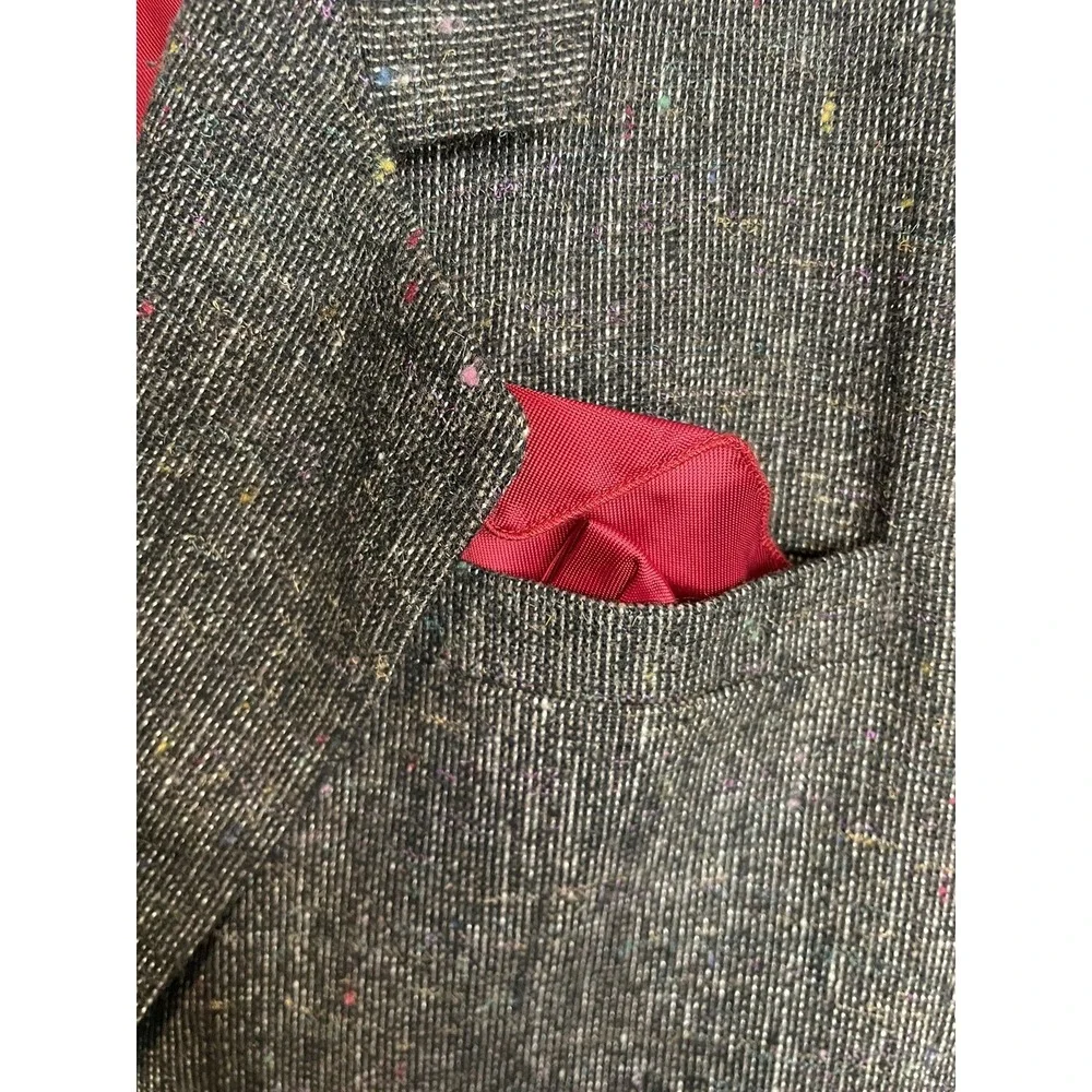 Bert Newman Womensa Skirt Blazer‎ Combo Jacket Tweed Multi Color Buttons Size 8 - Picture 3 of 7